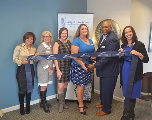 Insight Into Action Therapy ribbon cutting group photo