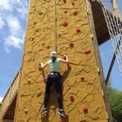 Evergreen Sportsplex climbing wall