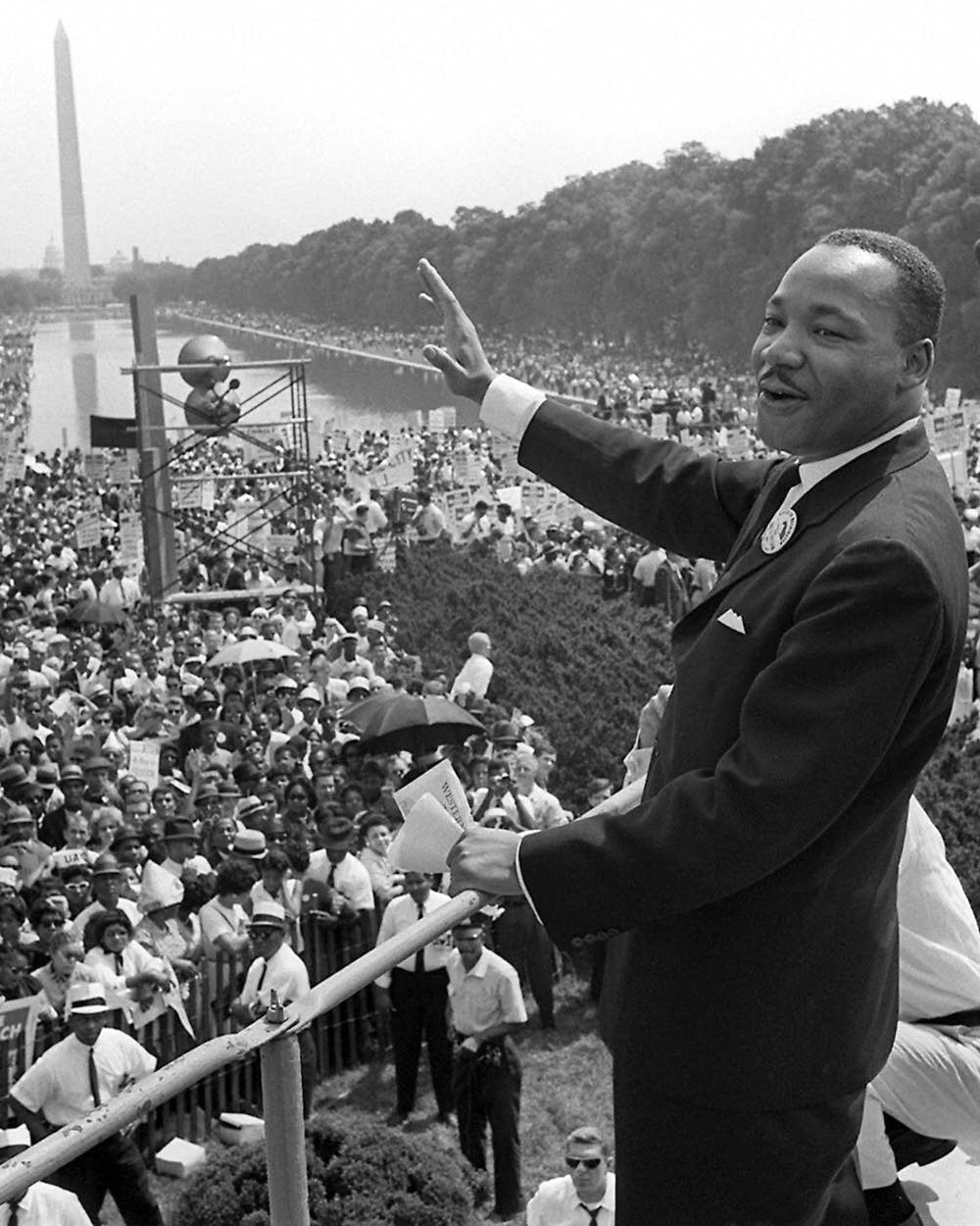 On this day Dr. Martin Luther King Jr gave his famous 'I Have a Dream'  speech.