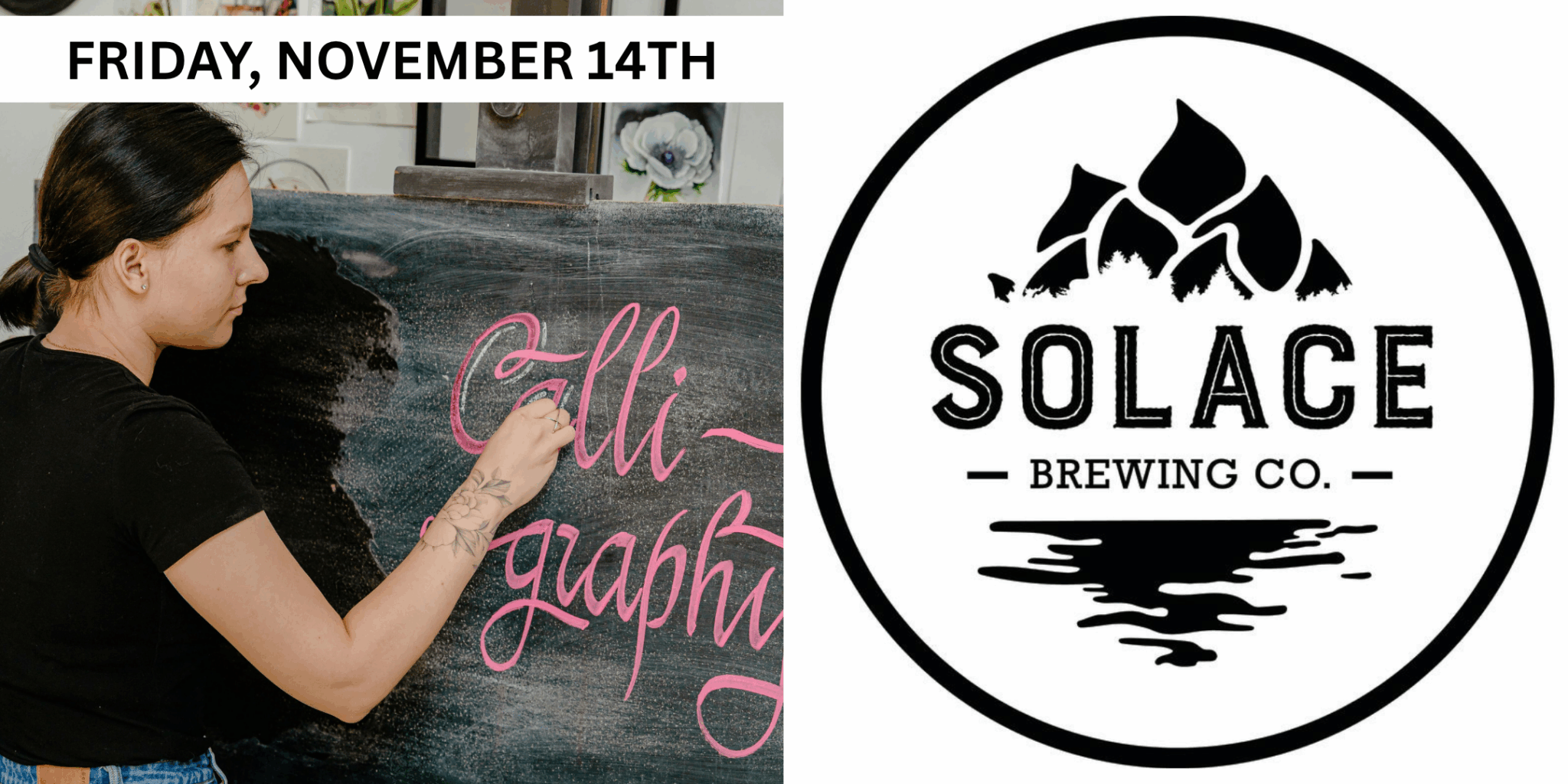 Modern Calligraphy Workshop at Solace Brewing Co (Sterling, VA)
