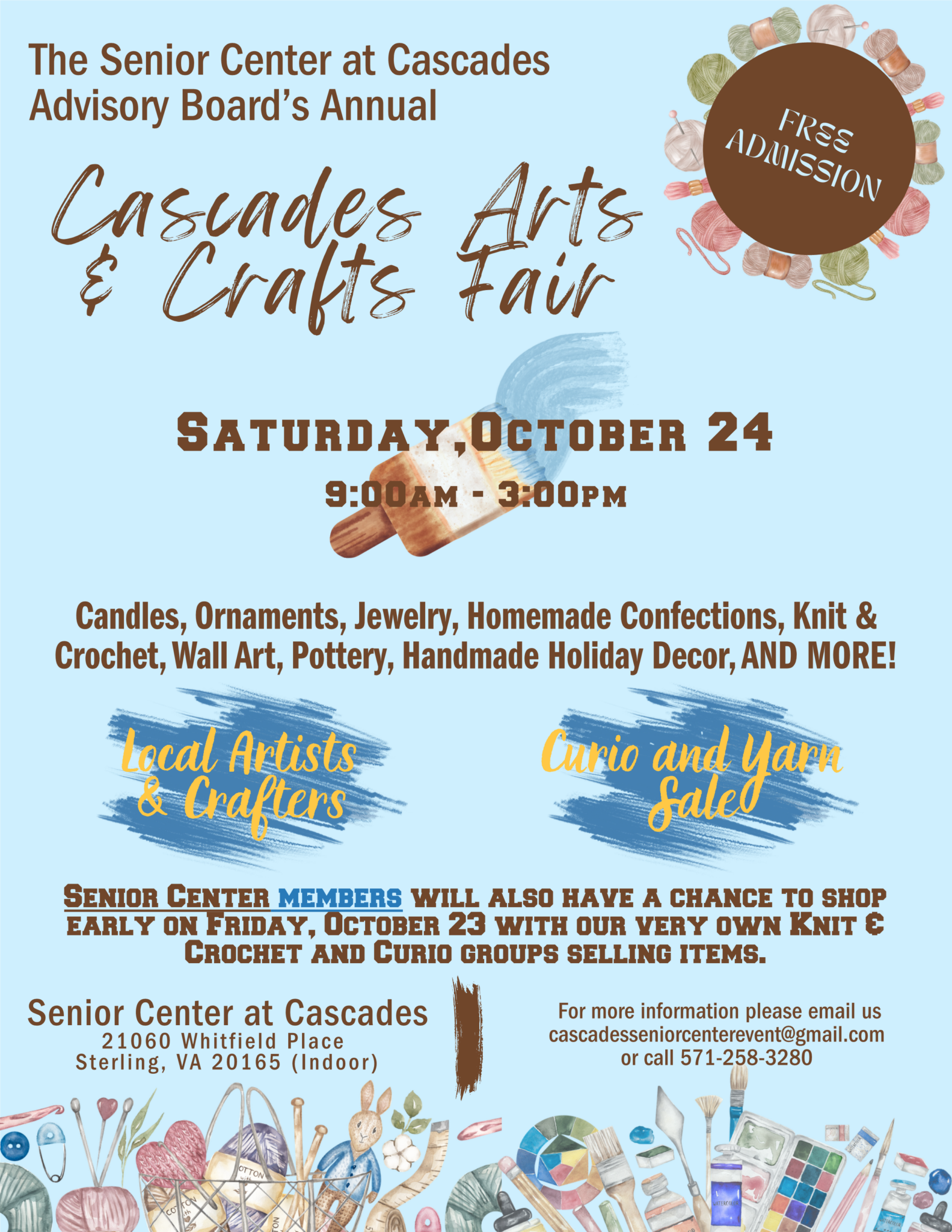 Senior Center at Cascades Arts & Crafts Fair